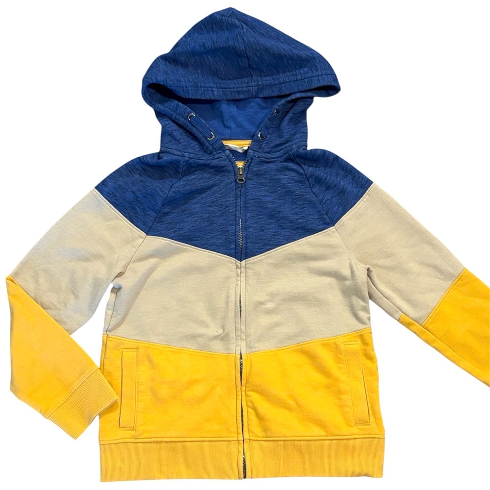 Cat & Jack Kids Hoodie - Navy, Beige, and Mustard